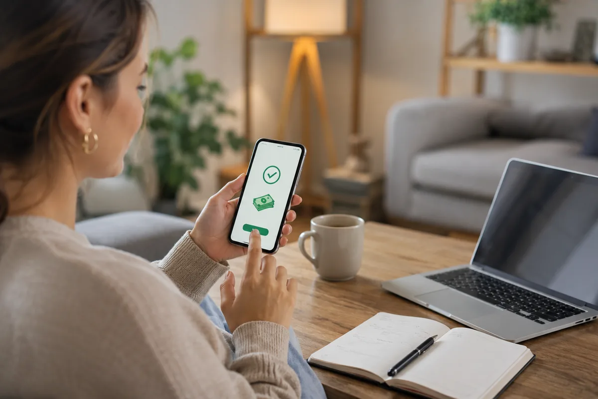 Approbation de prêt reçue sur téléphone mobile