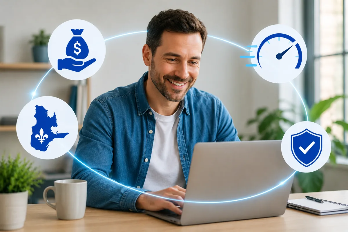 Prêt personnel en ligne au Québec taux compétitifs, réponse rapide