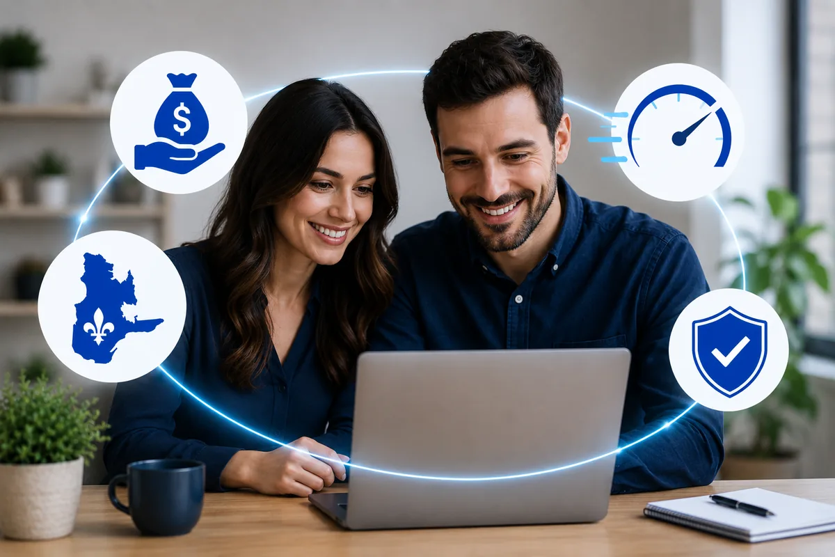 Prêt personnel en ligne au Québec taux compétitifs, réponse rapide